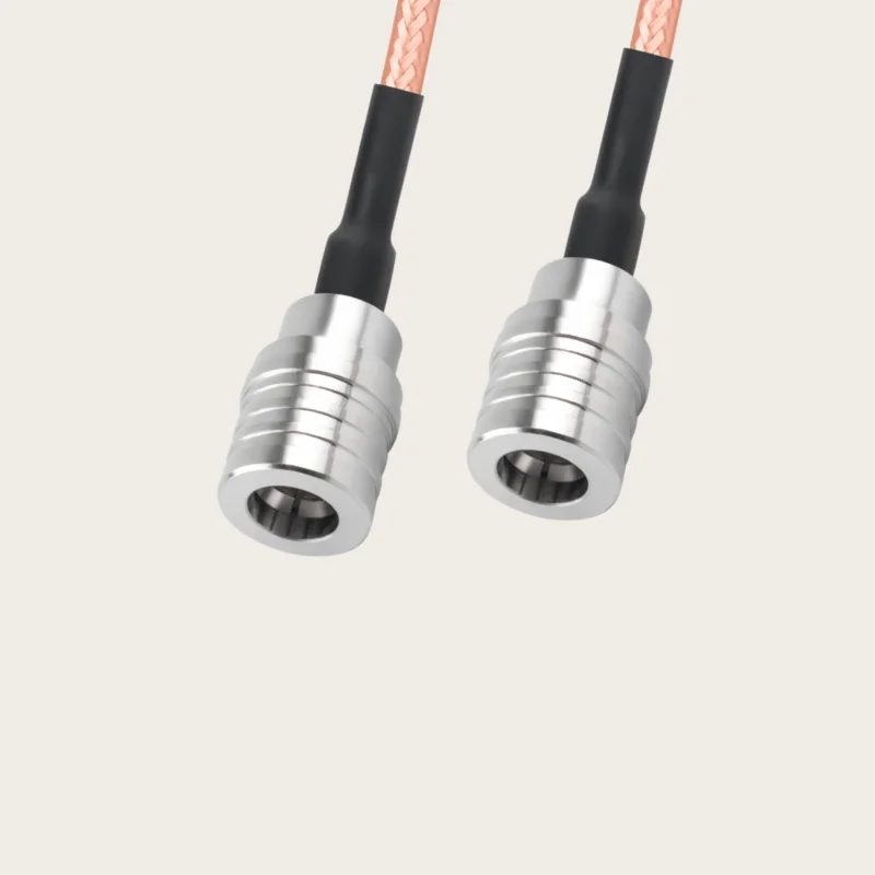 RG316 QMA Male to QMA Female Waterproof Bulkhead Jack 50 Ohm Low Loss RF Coaxial Jumper Cable