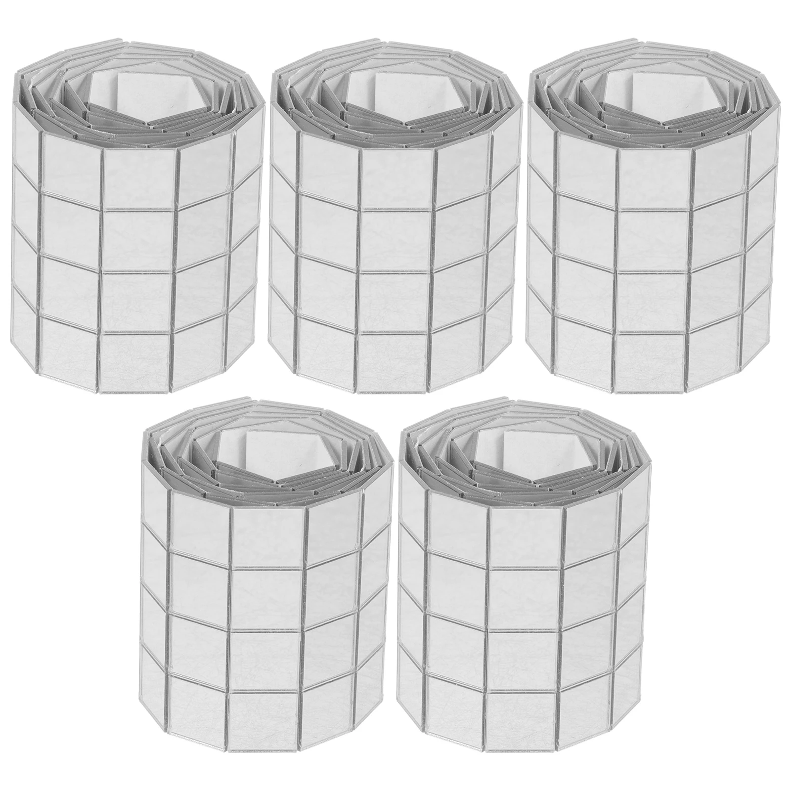 

5PCS Acrylic Mirror Wall Stickers Self Adhesive Tiles Decoration Creative Home Decor Disco Small Size Easy Application
