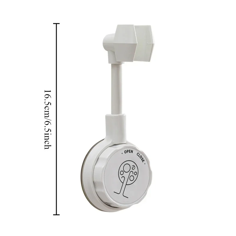 1 قطعة متعددة الزوايا للتدوير ABS حمام دش قوس غير اللكم دش شرائح تثبيت مع خطافين اكسسوارات الحمام #3