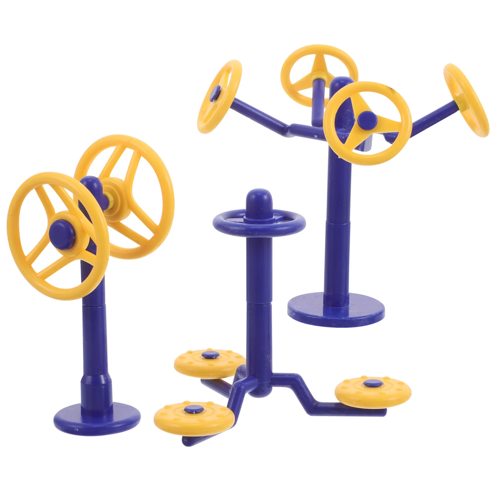 1Set Twisting Machine Miniature Gym Equipment Small Fitness Accessories for Dollhouse Creative Exercise Playset