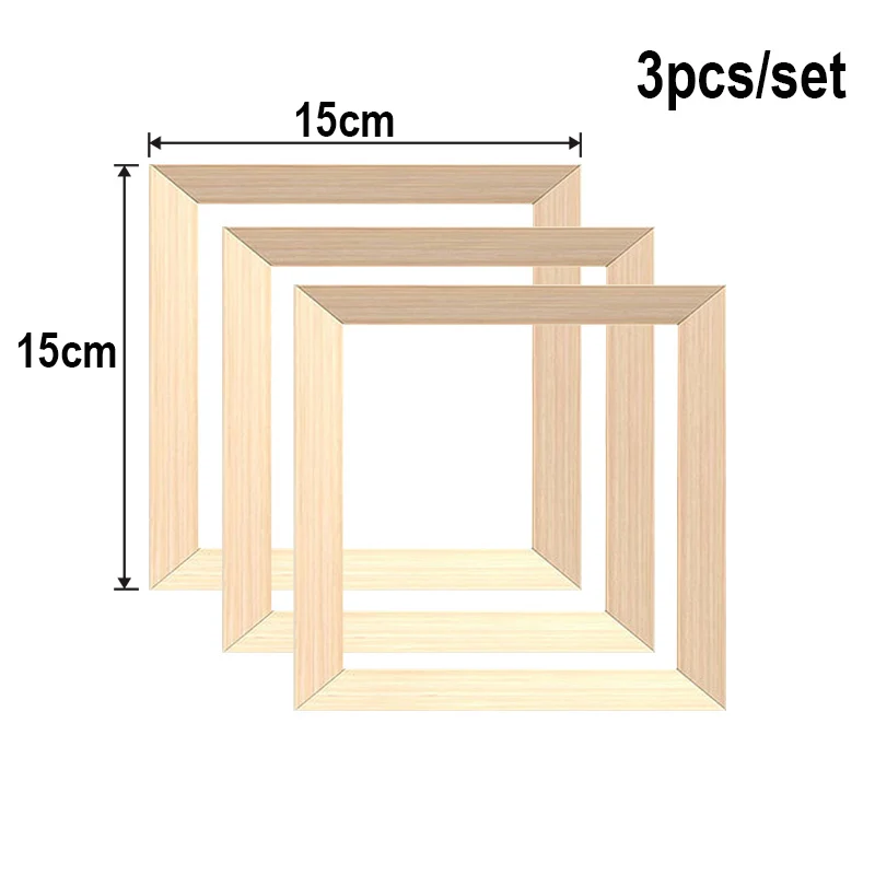 3 stücke Holz Bilder Rahmen Für Wand Leinwand Rahmen Diamant Malerei Große Größe Bild und Poster Wand Rahmen Kiefer Verbund Dekor – Detail 7