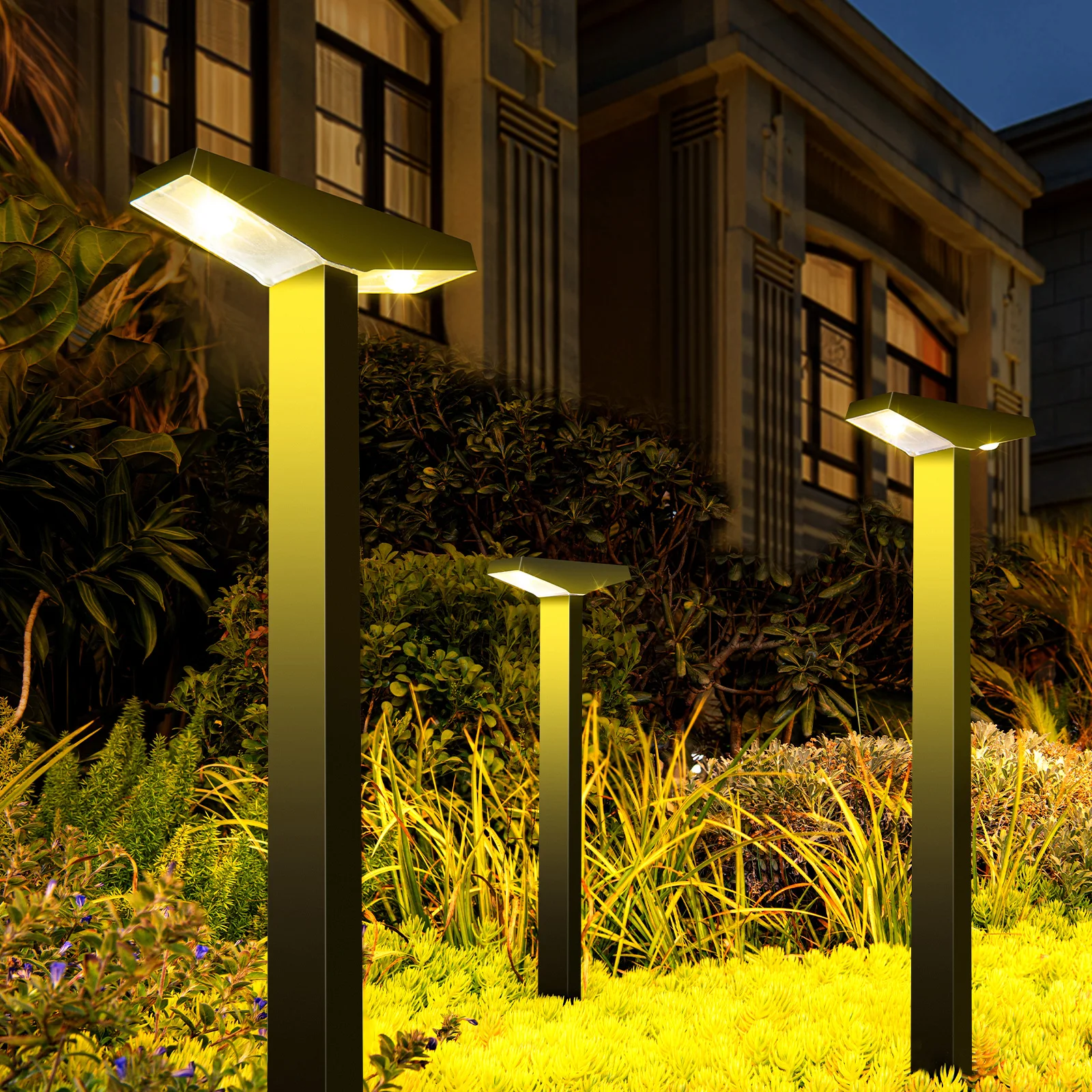 Solar-Powered Lawn Lights, Outdoor Waterproof Ground Lights, Suitable for Courtyards, Paths, Gardens, Lawns, Camping, Outdoor Areas, and Deck Ambiance Decoration and Landscaping