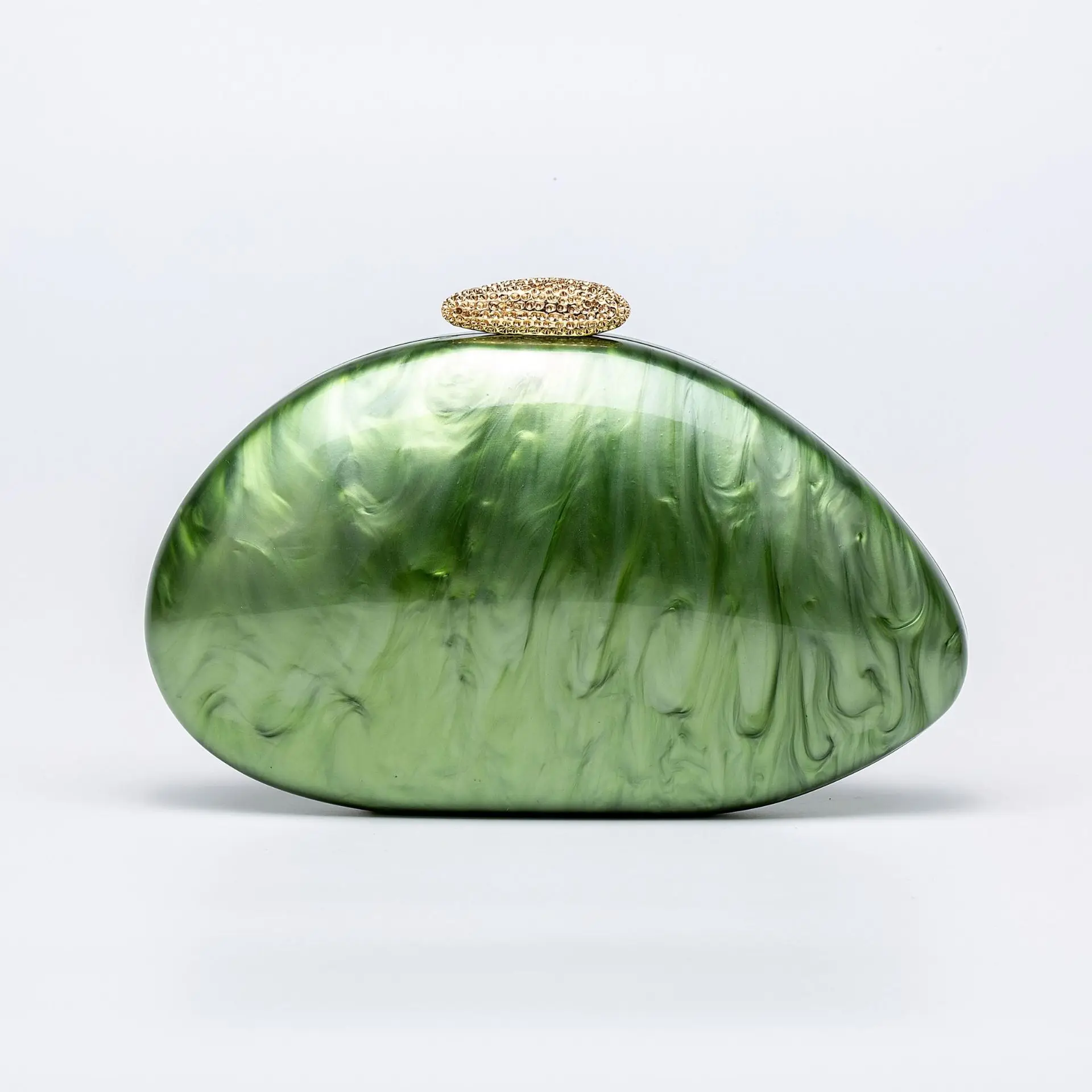 

Fashion Women’s Glamorous Elegant Novelty Shell Shaped Clutch Purse Acrylic Long Chain Evening Bag Party Dinner Banquet Handbags