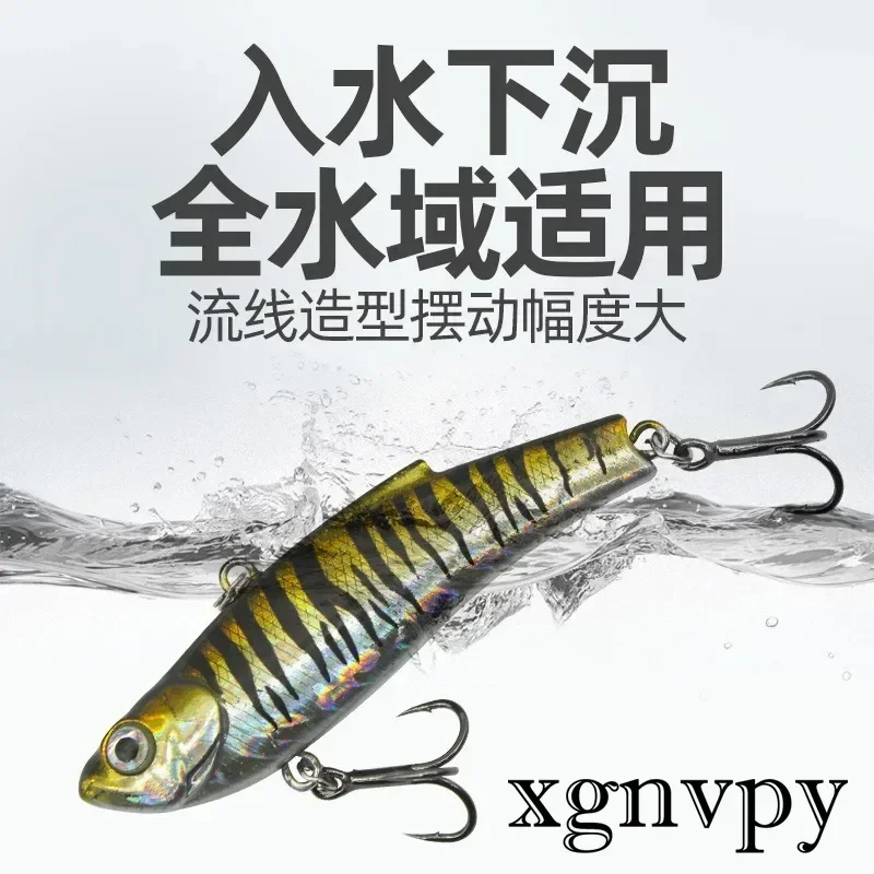 xgnvpy Iron Road Bait Vib Long Throw Warp-mouth Bass Metal Bait Fresh Water Sea Bionic Soft and Hard Bait Wild Fishing Gear