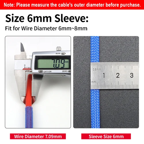 Imagen 2 del producto Mangas trenzadas de PET de 1 ~ 50m, color negro, 2/4/6/8/10/12/14/16/20/25/30/35/40/50/60mm, funda de envoltura de Cable de piel de serpiente aislada de alta densidad