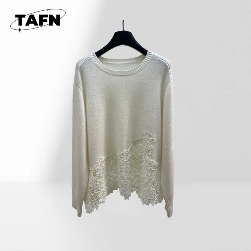 

Simple Style for Fall Winter Outfit Elegant Women Knitted Pullover Sweater Long Sleeve Casual Top for Daily Fashion BA0710