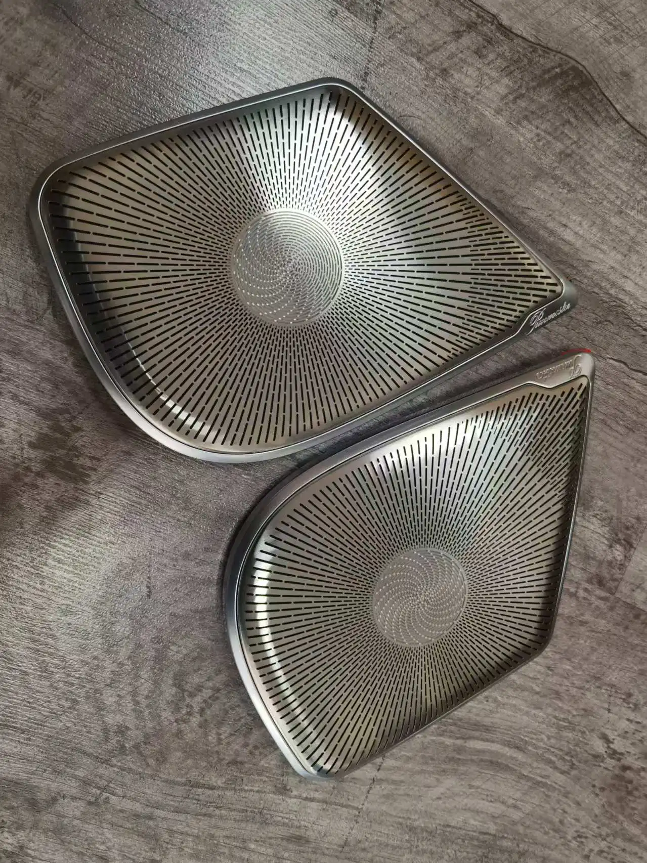 High Quality W447 Matte Plating Front Door Light Horn Cover Upgraded V-Class VITO Stainless Steel Panel Interior Accessories