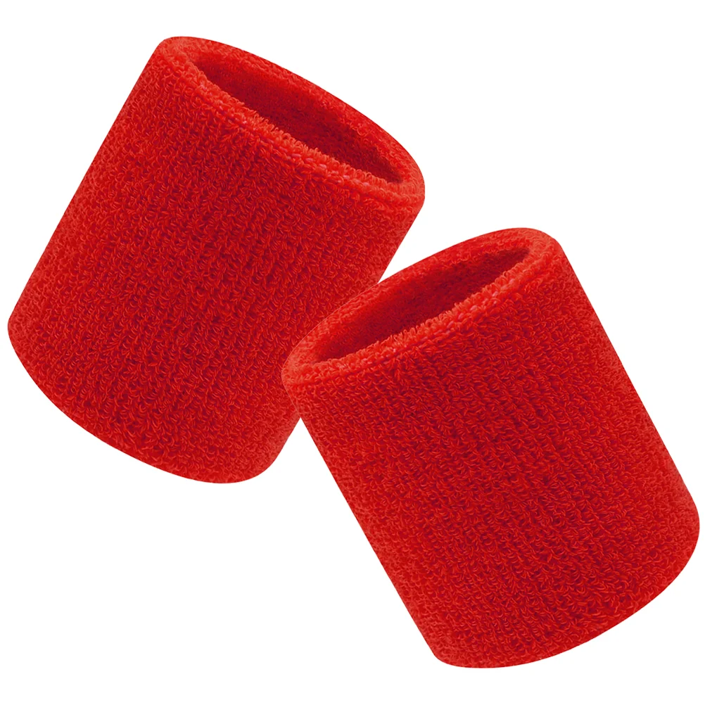 

2 Pcs Basketball Badminton Wristband Sweatband Protector Sweatbands for Men Tennis Wristbands Cotton Elastic Strap