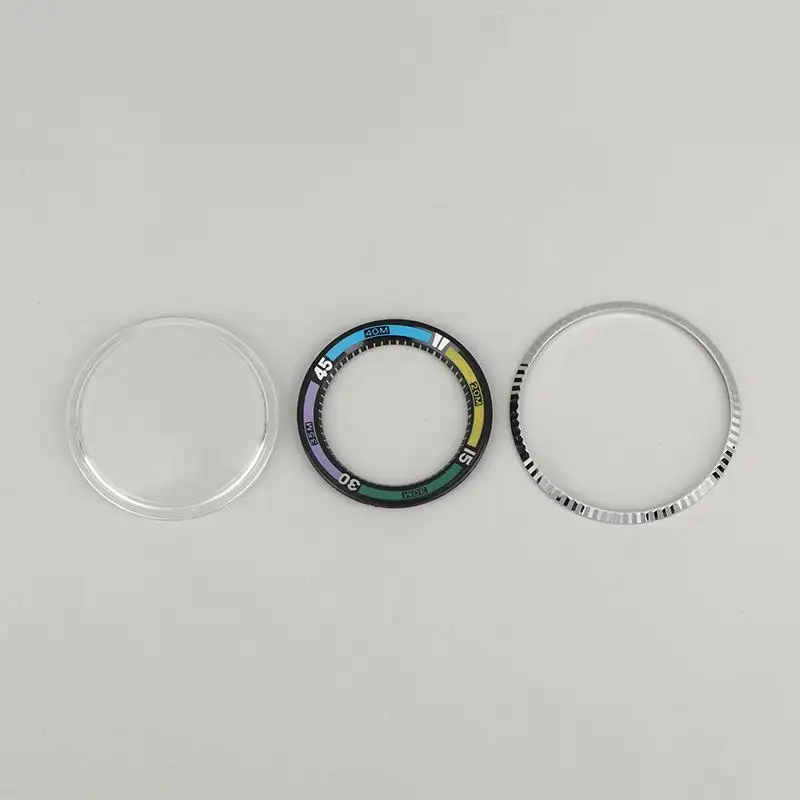 Watch Steel Bezel Rim Plastic Internal Mount Replacement 1Pcs Spare Parts For Sea King SK Watch 46941 46943 Repair Accessory