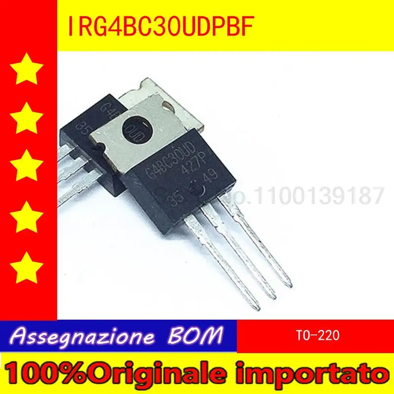 

10pcs/lot IRG4BC30UDPBF G4BC30UD TO-220 Ultrafast Soft Recovery Diode 600V 23A