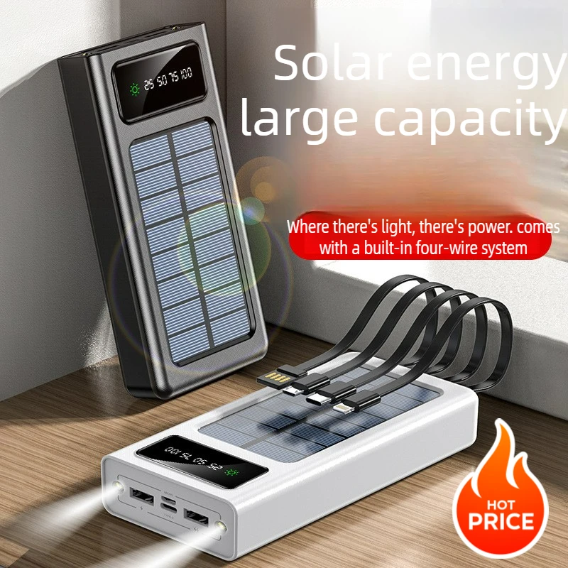 

Аккумулятор 10000 мАч 5В со встроенным портативным внешним аккумулятором 20000 мАч на солнечной энергии