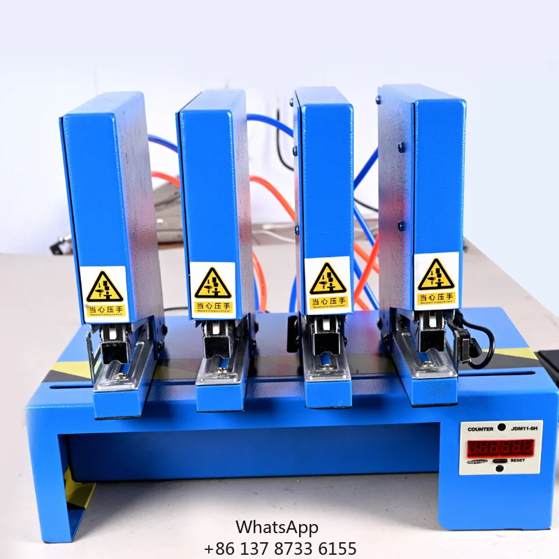 Pneumatic Stapler Four-head Labour-saving Fully Automatic Binding Machine Fast Intelligent Induction Universal