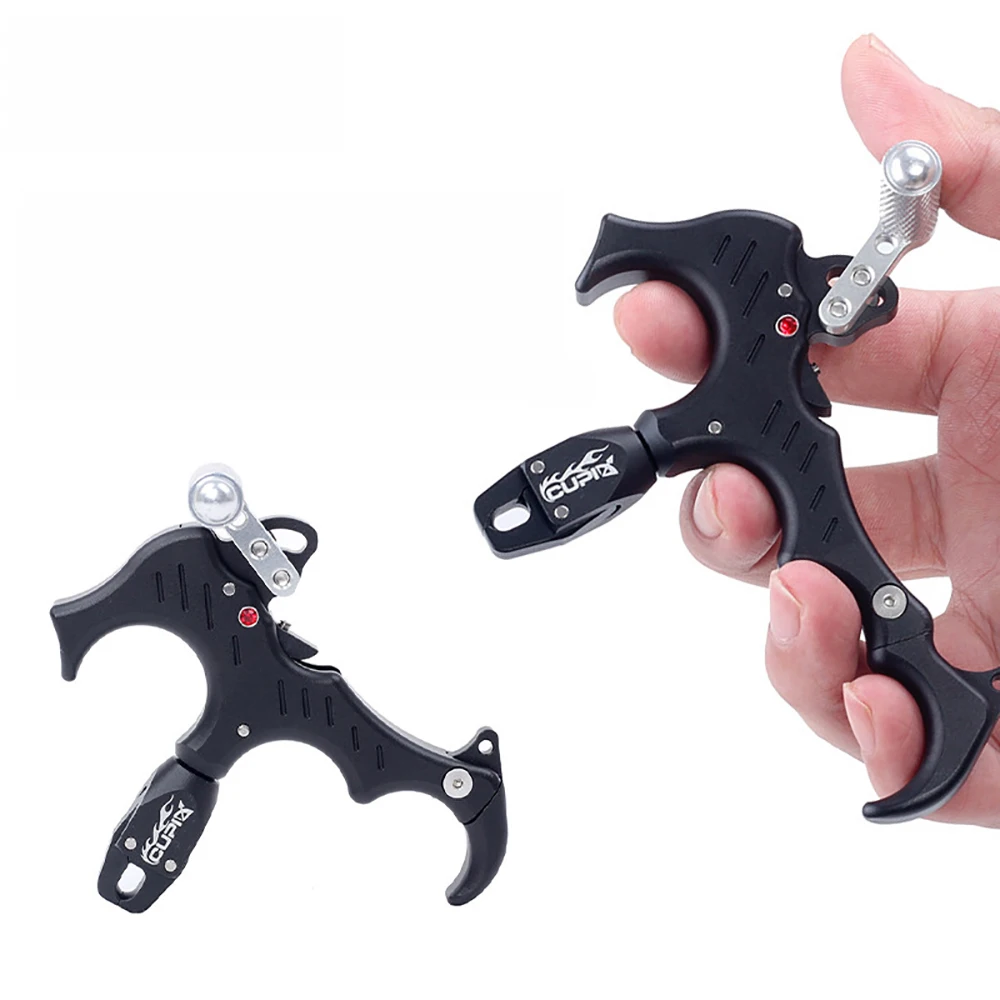 

Bow Release C3-3 Thumb Bow Release 360°Rotation Thumb Aluminum Alloy 3/4 Finger Grip Adjustable Archery Release Aids