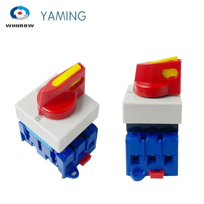 Isolating Switch YMD11-32 C Type On Off 32A 3 Phase Rotary Changeover Cam Main Interruptor Disconnect Selector With Padlock Knob