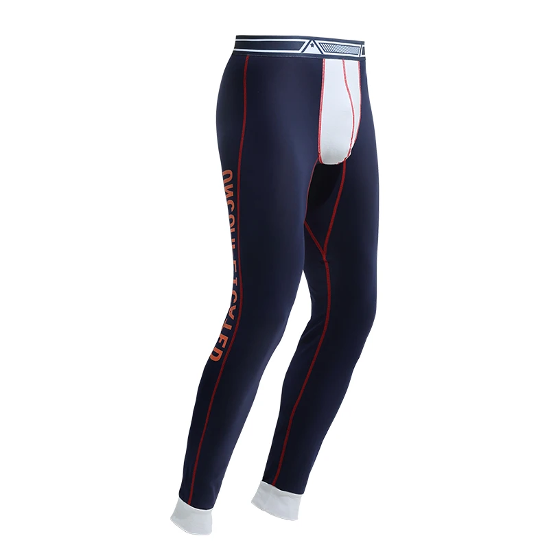 

Men's thermal long Johns pure cotton single piece in autumn and winter to wear leggings thin cotton pants line pants trend