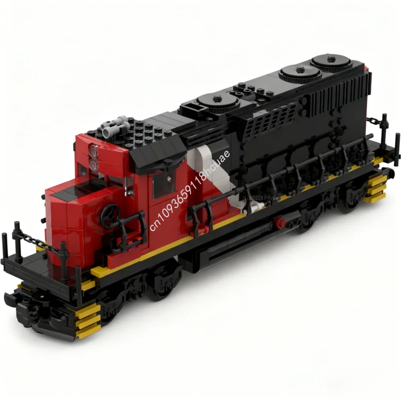 

742 шт. MOC канадский национальный GP382 модель локомотива строительные блоки идея на день рождения ремесленные игрушки кирпич детские рождественские подарки