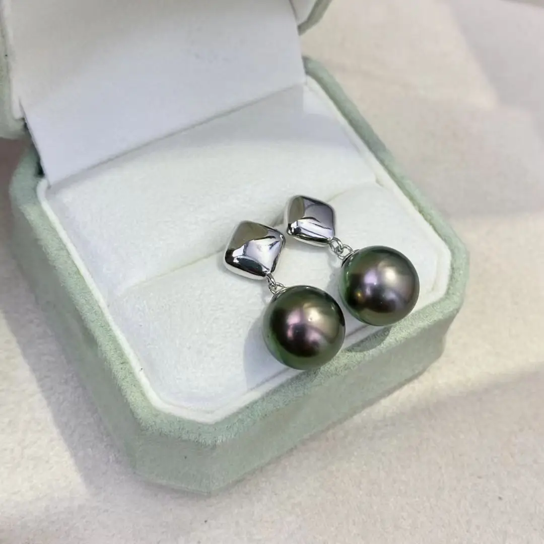 Wholesale S925 Sterling Silver Earrings Mount Findings Settings Base Mounting Parts Accessory for 10-11mm Pearls 5 pairs/lot