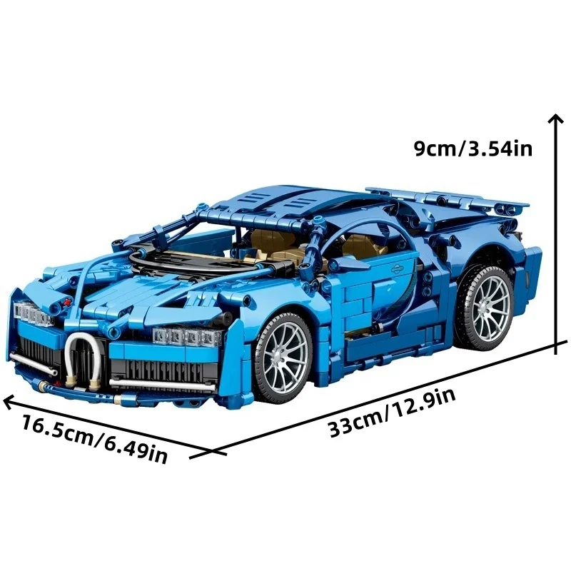 Racing building blocks Bugatti Veyron Roadster SP3 high difficulty mechanical puzzle assembly toy Birthday Gifts For Kids Toys