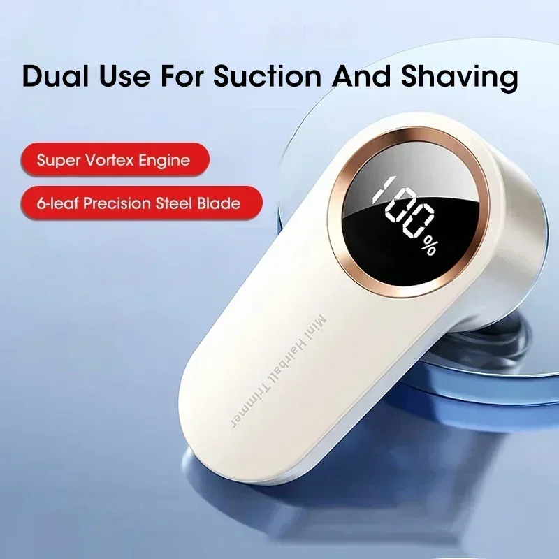 

USB перезаряжаемая тканевая бритва для удаления ворса, портативный светодиодный дисплей для одежды, свитера, куртки