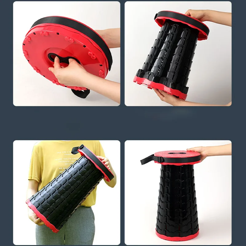 مقعد تلسكوبي، مقعد بلاستيكي مريح قابل للطي، مقعد صيد خارجي، مقعد دائري صغير، مقعد رسم بارتفاع قابل للتعديل