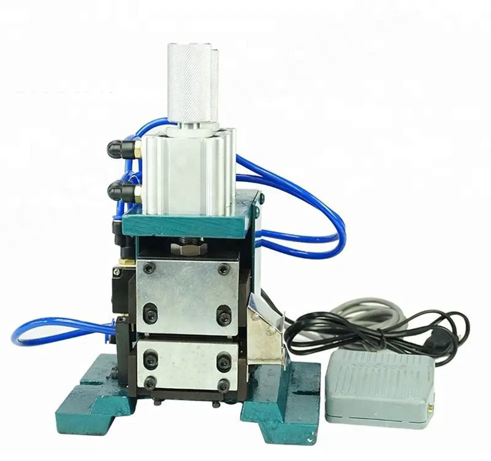 Fully Automatic Pneumatic Multi-core Wire Stripping Machine, Multifunctional Cable Cutter and Wire Twisting Processing Equipment