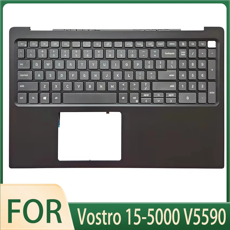 Original New US/LA/Keyboard for Vostro 15-5000 V5590 Laptop Palmrest Upper Top Cover with Backlit Replacement 0XNR1R