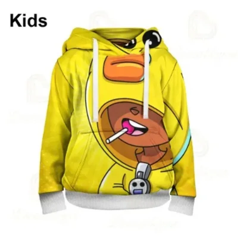 Children Video Game 3D Hoodie Sweatshirt Clothing Harajuku Hoodies Kids Tops Men 2024 Boys Girls Cartoon Jacket