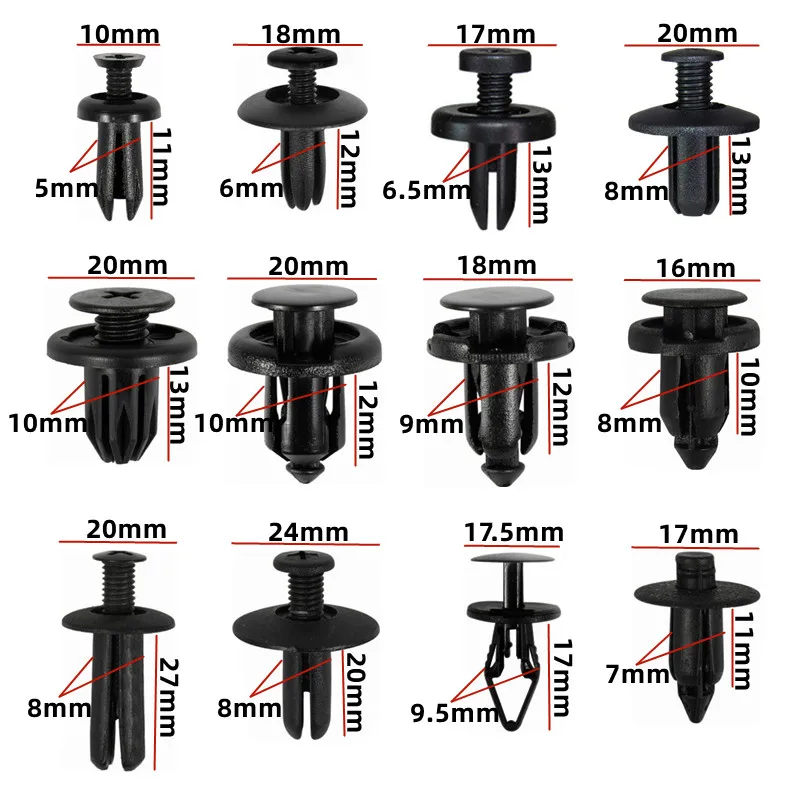 20szt Śruba mocująca Klips Do Mazda Axela Atenza gh 6 gj 6 gg 6 gh 3 bk 3 bm Automatyczny zatrzask Plastikowy nit Zacisk Uchwyt Przycisk Klamra
