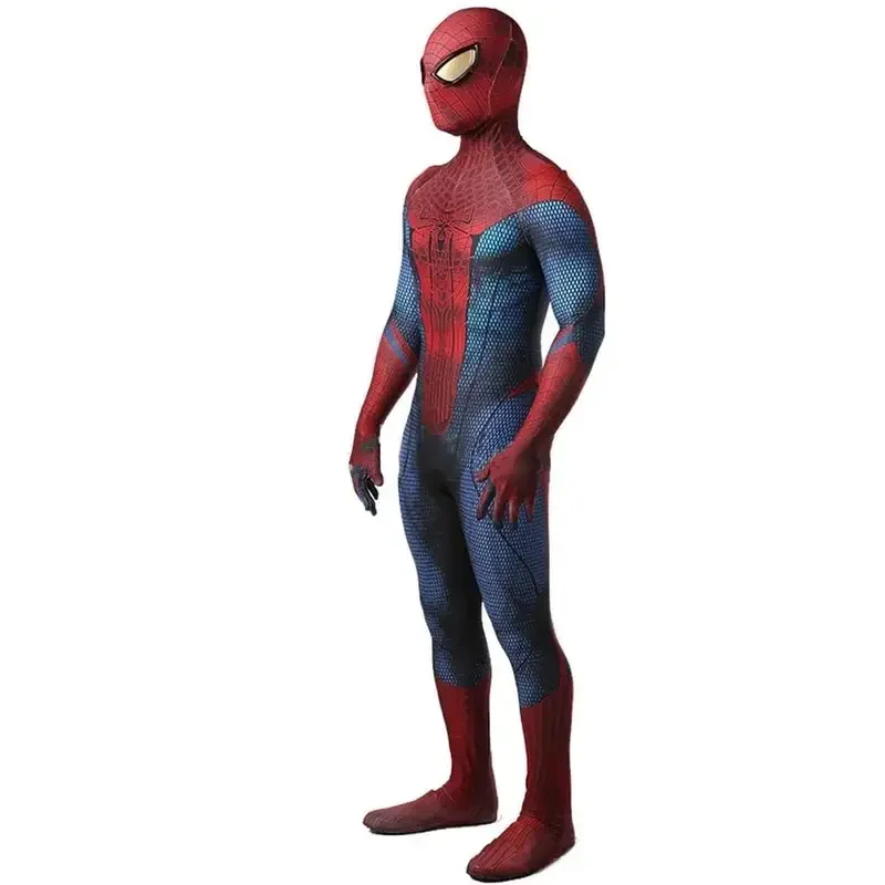 ผู้ชายฮาโลวีนผู้ใหญ่/TASM 1 Spiderคอสเพลย์เครื่องแต่งกายAmazing SuperHero Zentaiสูทเด็กBodysuit #   1 #   ว.