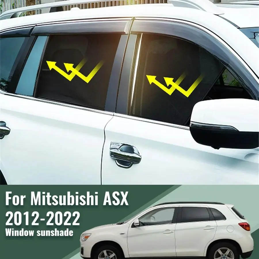 

For Mitsubishi ASX Outlander Sport 2012-2022 Magnetic Car Sunshade Visor Front Rear Windshield Curtain Side Window Sun Shade