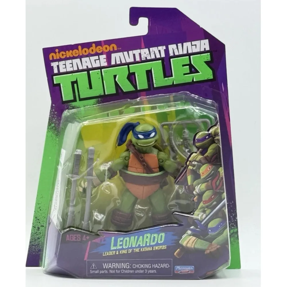 Żółwie Ninja 2012 animowany ruchomy Model Leonardo Raphael Michaelangelo Donatello Metalhead Shredder figurka Playmates