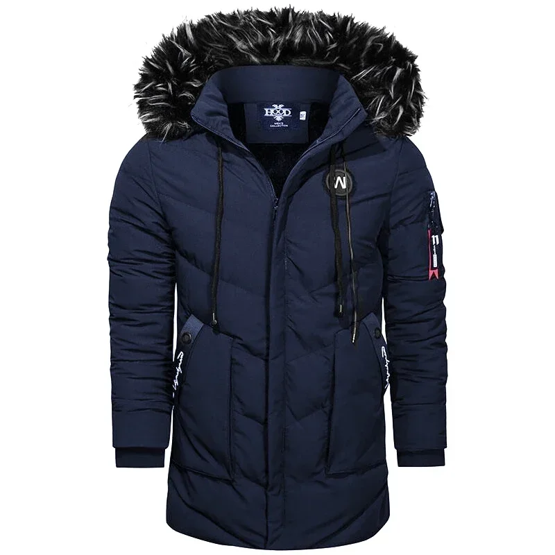 Parkas de invierno para hombre alta calidad chaqueta cortaviento - imagen 3
