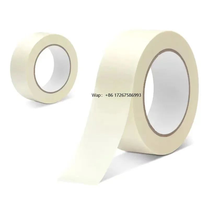Single-Sided Blue Traceless Easy Use Heat-Resistant Rubber Adhesive Pressure Sensitive Butyl Paper Masking Adhesive Sticker