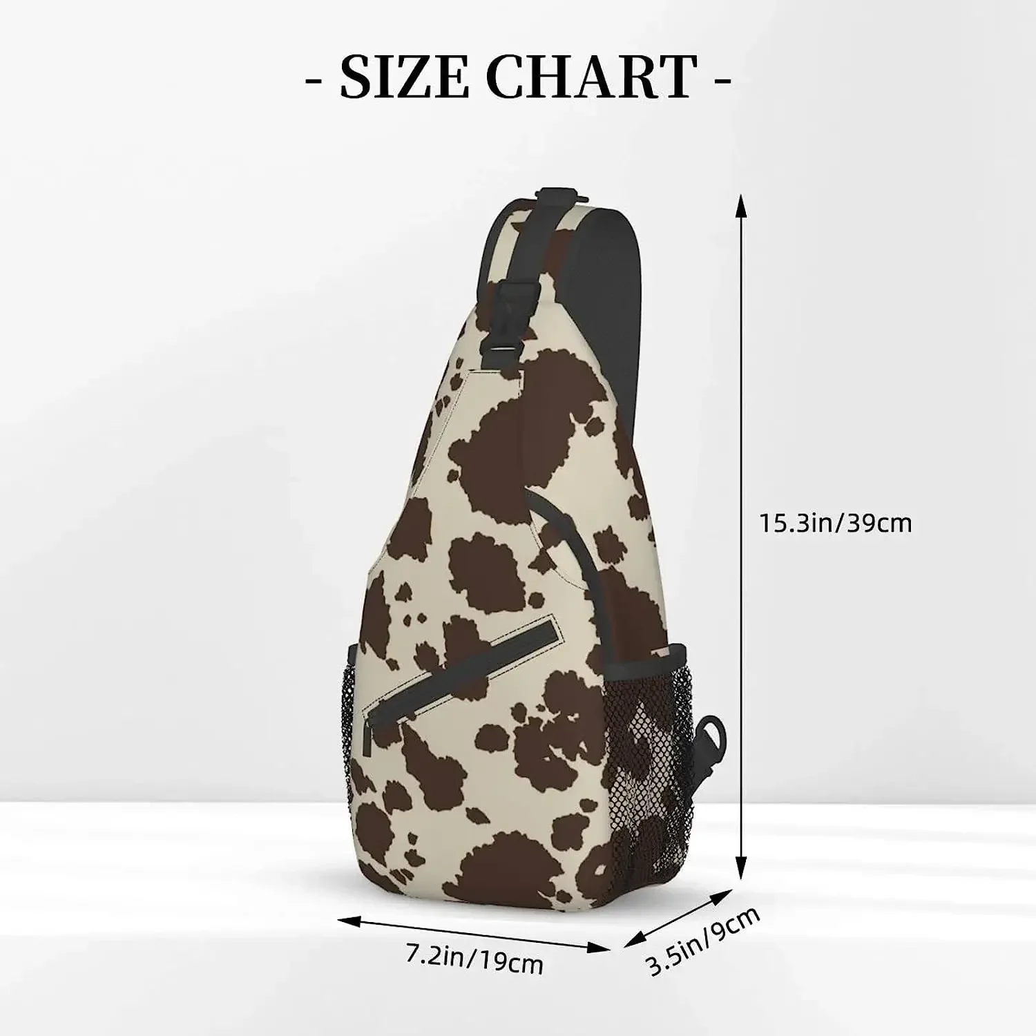 Cow Print Casual Crossbody Bag Unisex Kids Gift Can Accommodate Mobile Phone Camera Folder Etc Suitable for Carrying Out