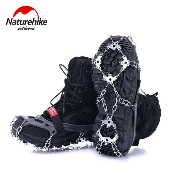 Naturehike Hiking Crampons Anti Slip Climbing Snow Ice Microspikes Outdoor Hiking Walking Shoe Chain Claw Boot Grip Cover Spikes 2