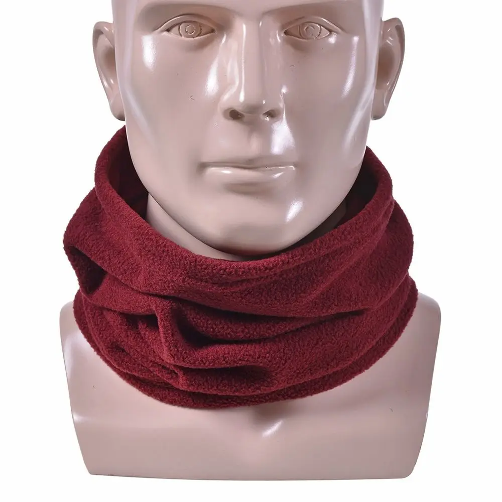 Outdoor Thermal Warm Neck Scarf Circle Wrap Winter Warm Neck Warmer Beanie Fleece Snood Scarf