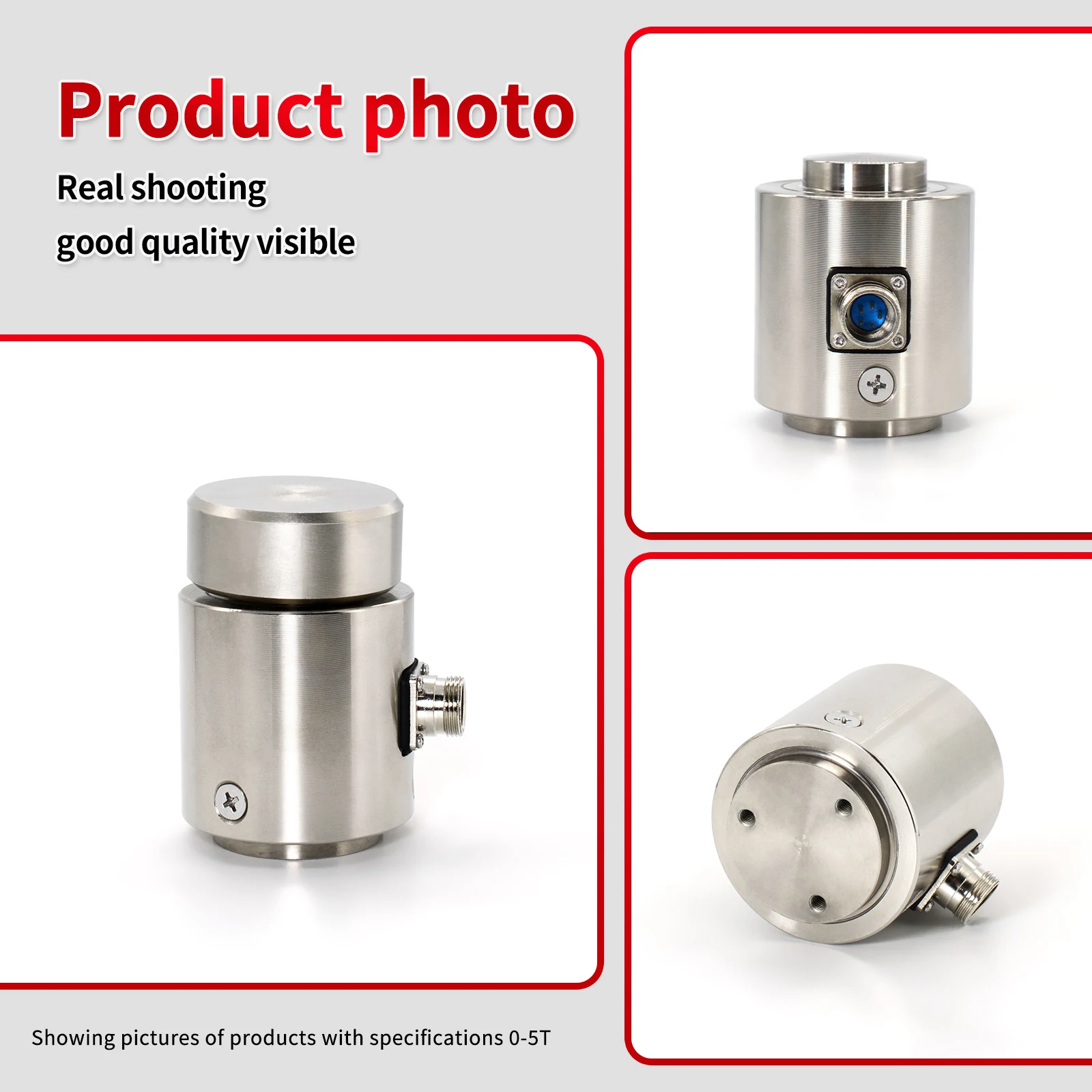 مستشعر خلية تحميل العمود Preciscale 5T 10T 20T 30T 50T 100T اختبار قوة التوتر والضغط IP65 مقاوم للماء والغبار