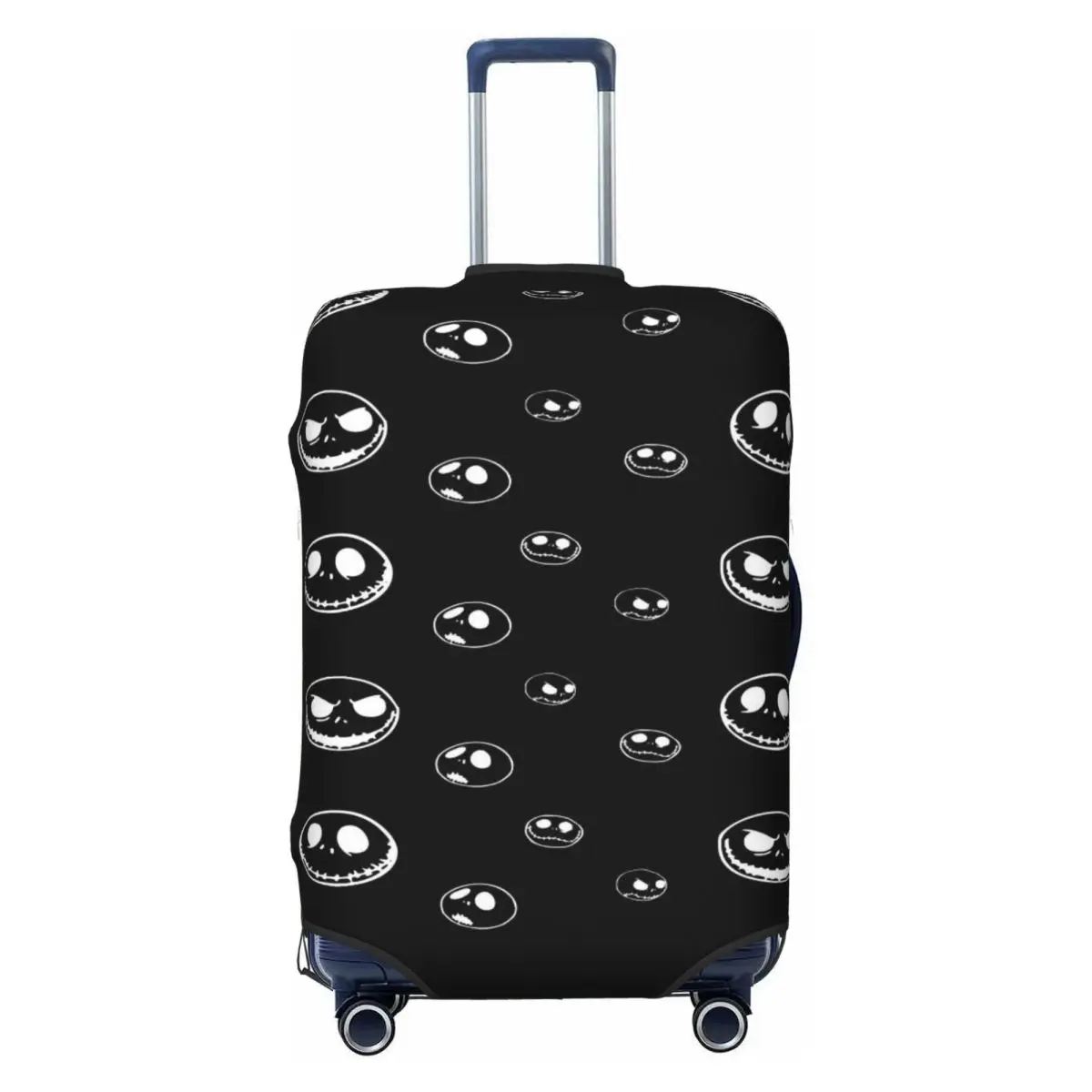

Custom Jack Skellington Multiple Repetitions Luggage Cover Suitcase Protector Covers Suit For 18-32 inchJacks Movie Skellingtons