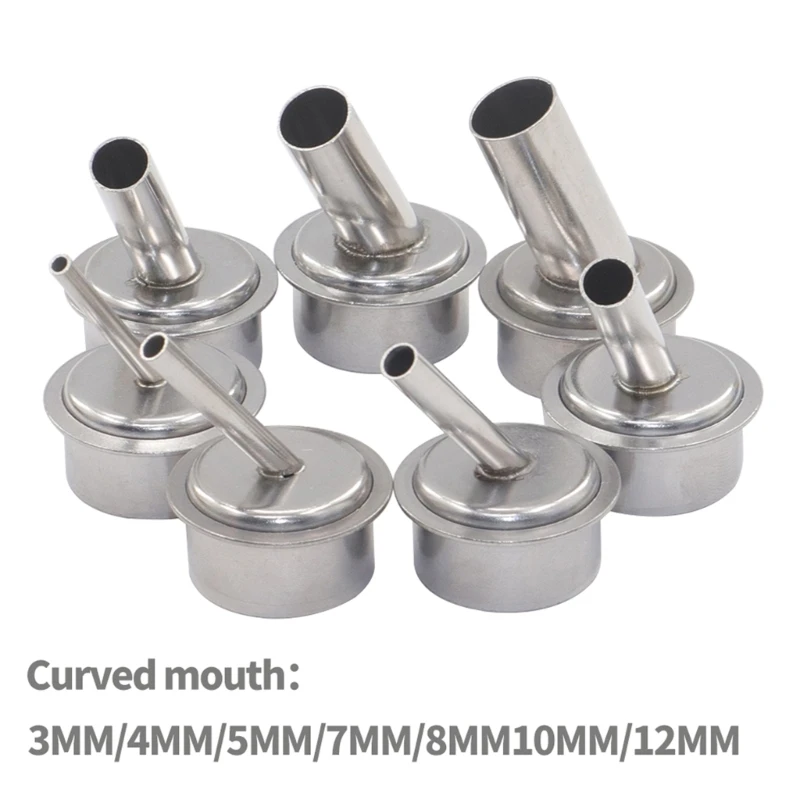Ugelli resistenti agli utensili ad aria calda 7 pezzi Punte durevoli per trasporto di goccia curvo QUICK 861DW 45 gradi