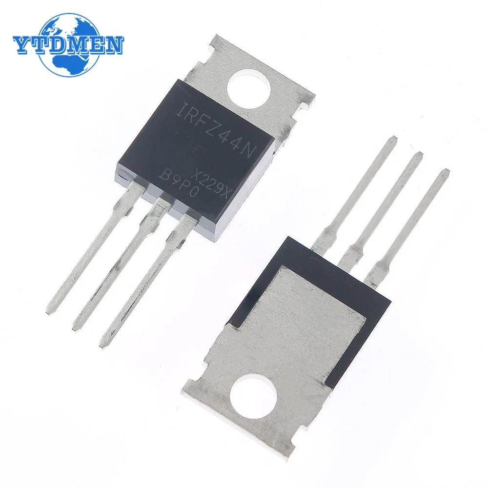 10PCS Mosfet IRFZ44N TO220 Transistor Kit IRFZ44 TO-220 High Power Transistors IRFZ44NPBF 49A 55V Field Effect Transistor Set