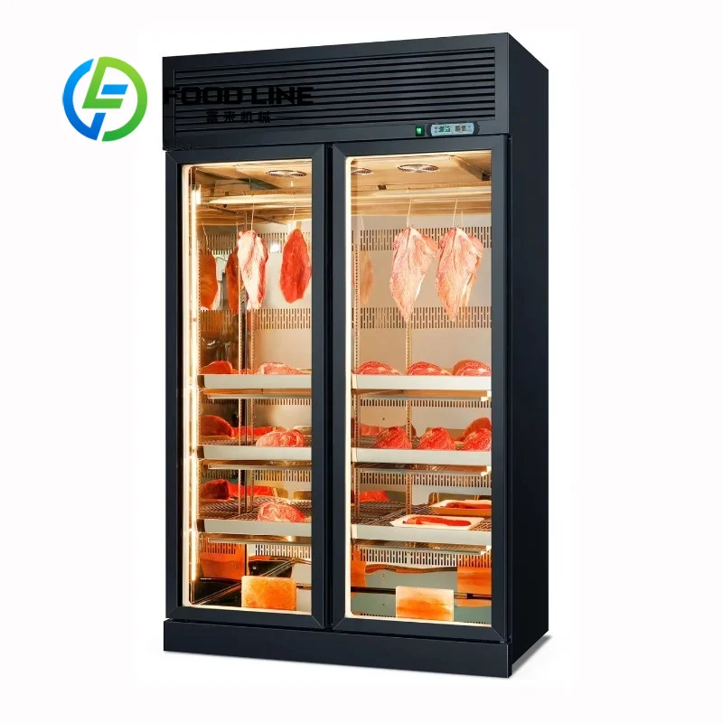 Commercial Beef Dry Aging Fridge Precise Temp Humidity Lock Retains Rich Marbling And Juicy Texture Of Dry Aged Steak Beef