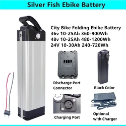 36V 8.8Ah 10Ah 10.4Ah 13Ah 15Ah 20Ah 48V 24V Silver Fish City Bike Folding Bike Battery for Phylion XH370-10J E-bike Battery