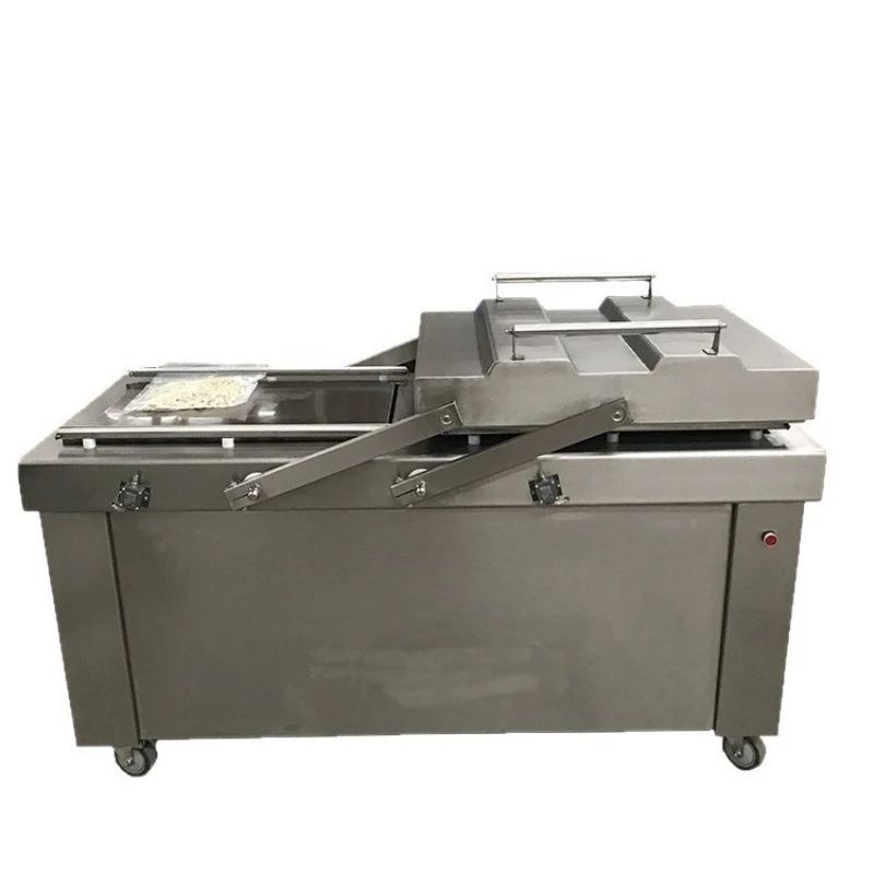 

Vacuum packaging machine Automatic machinery Large sealing Double chamber heat Four side Food industry