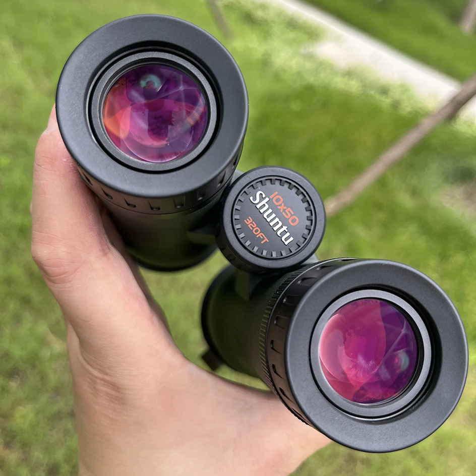 Shuntu ED 10x50 Premium Binoculars Extra Low Dispersion Objective Lenses Outdoor with BaK4 Prisms Fog & Waterproof Binoculars - view 4