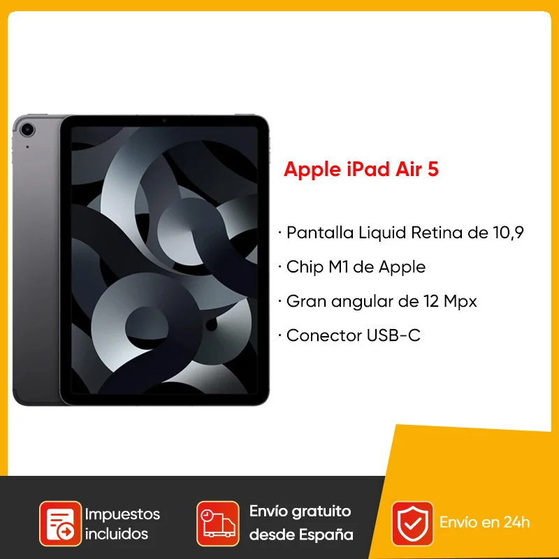 Originale Apple iPad Air 2022 iPad Air 5 M1 Chip Display Retina liquido da 10.9 pollici Tablet iOS