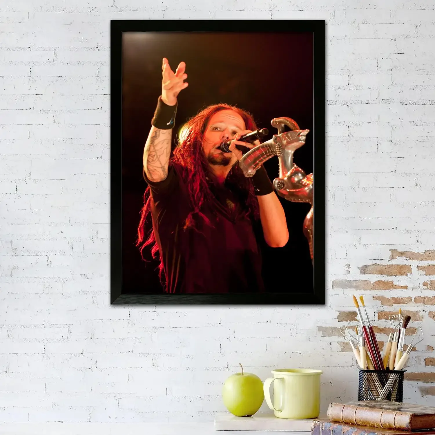 Jonathan Davis Canvas Art Poster, Wall Art, Picture Print, Modern Family, Bedroom Decor, Posters,Decorative painting