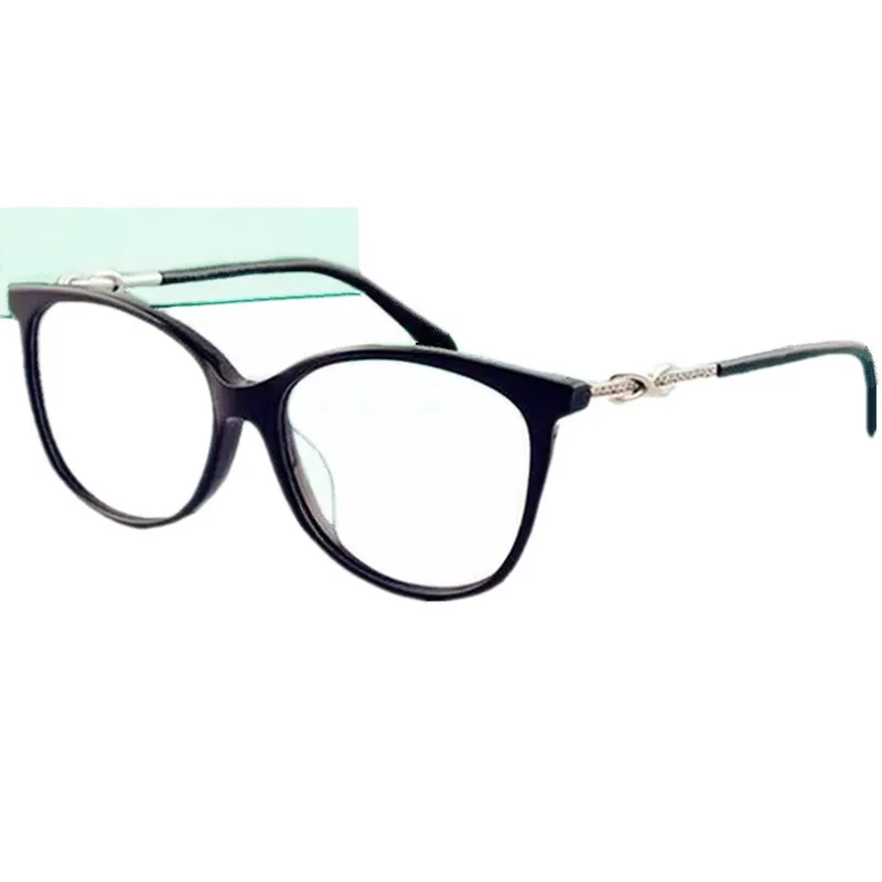 Lightweight Eleglant Women Cateye Glasses Frame 53-15-140 Rhinestone Temple Acetates Fullrim for Prescription