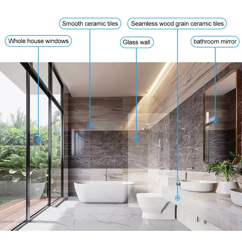 Intelligent Household Window Cleaning Robot with Dual Cross Water Spray Technology 3000PA Electric Suction