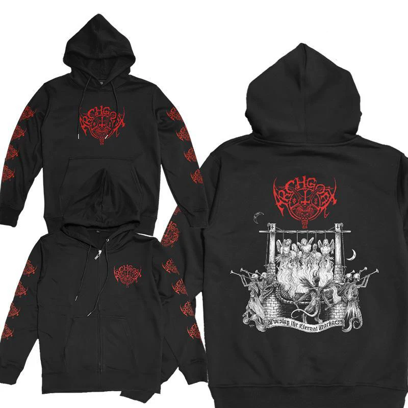 Archgoa Finnish Black Death Metal Band Worship The Eternal Darkness Hoodie Jacket Fashion Street 2024