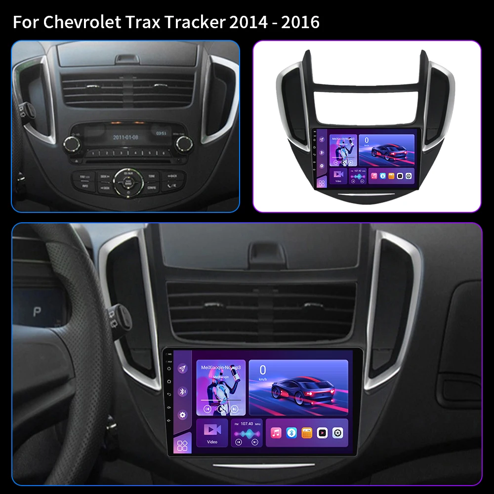 Android 16 Car Radio For Chevrolet Trax 2014 - 2016 Multimedia Video Player Auto Stereo GPS Navigation Carplay Head Unit Screen